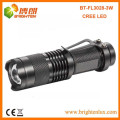 Manufacturer Wholesale Dimmable Portable Metal Material AA Battery Bright 7w 300lm mini cree led flashlight